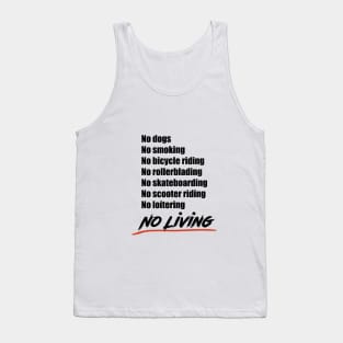 No living - Version 2 in black Tank Top